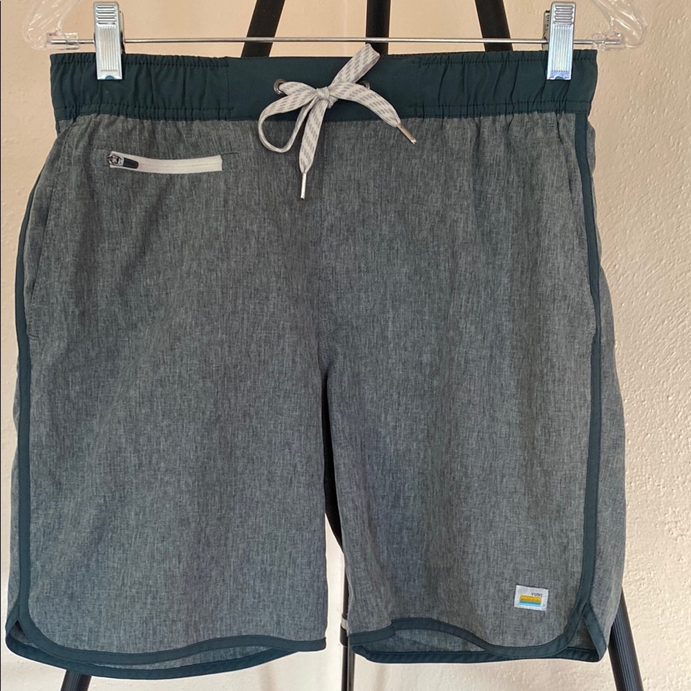 Vuori Banks Shorts Heathered Teal 28-30”